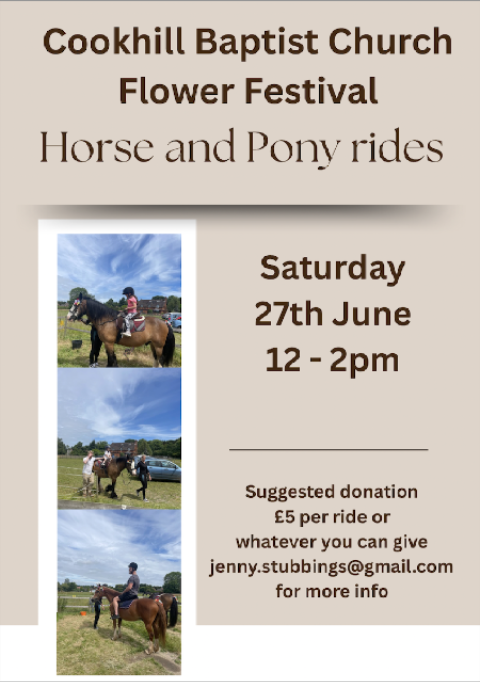 Pony rides poster